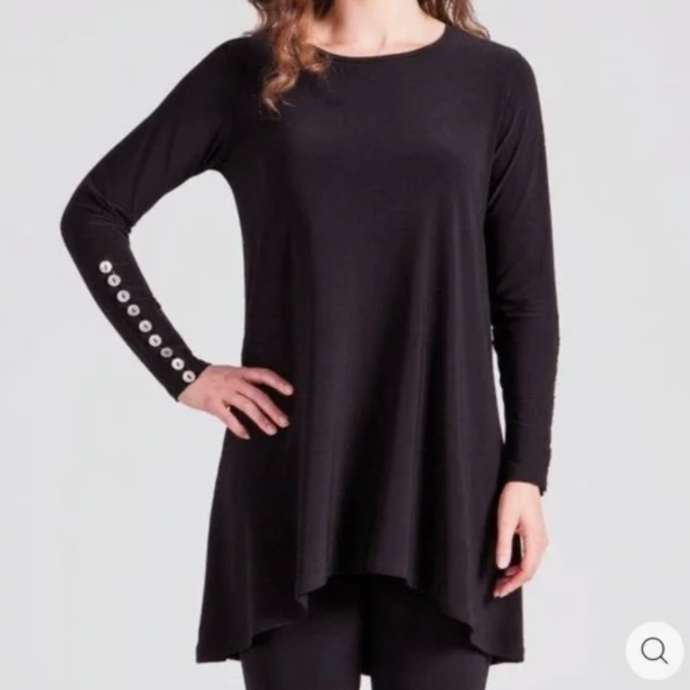 Sympli Nudiva Tunic with Button Sleeves size 6